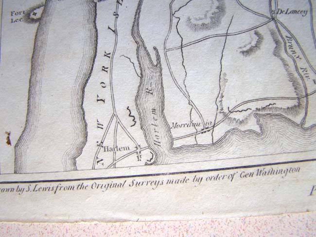 A Revolutionary War period map entitled “A Plan of the Country from FROGSPOINT to CROTON RIVER showing the Positions of the American and British Armies from Oct. 12, 1776 until the Engagement on the WHITE PLAINS on Oct. 28, 1776.“ — image 3